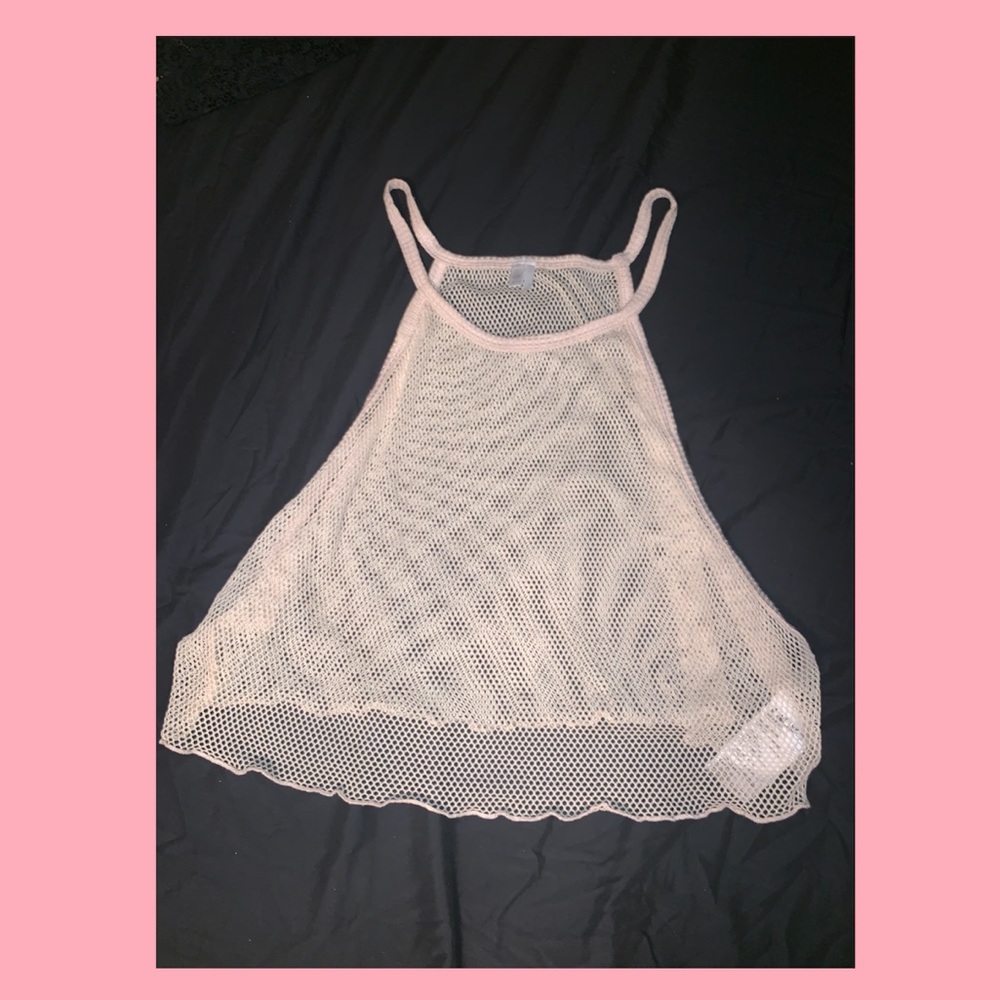 fishnet crop top